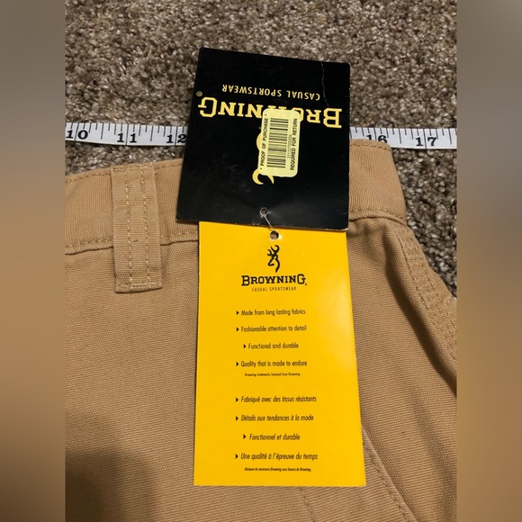 NWT Browning Rugged Outdoor Apparel Tan Pants Hunting Work Casual 32x29. - Picture 4 of 7